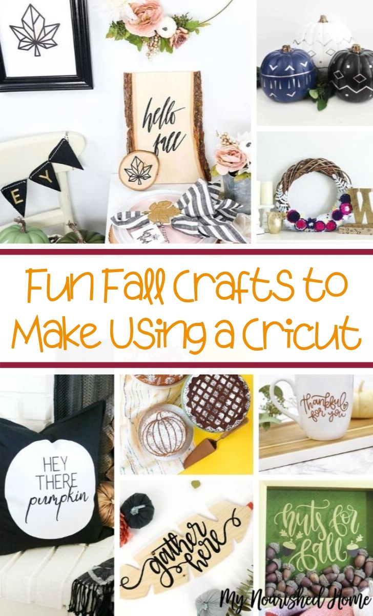 Fall Cricut Crafts - MyNourishedHome.com