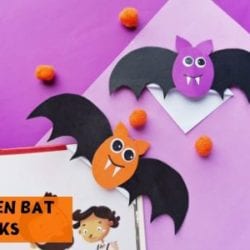 Halloween Bat Bookmarks Kids Craft - MYNOURISHEDHOME.COM