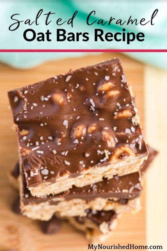Salted Caramel Oat Bars My Nourished Home