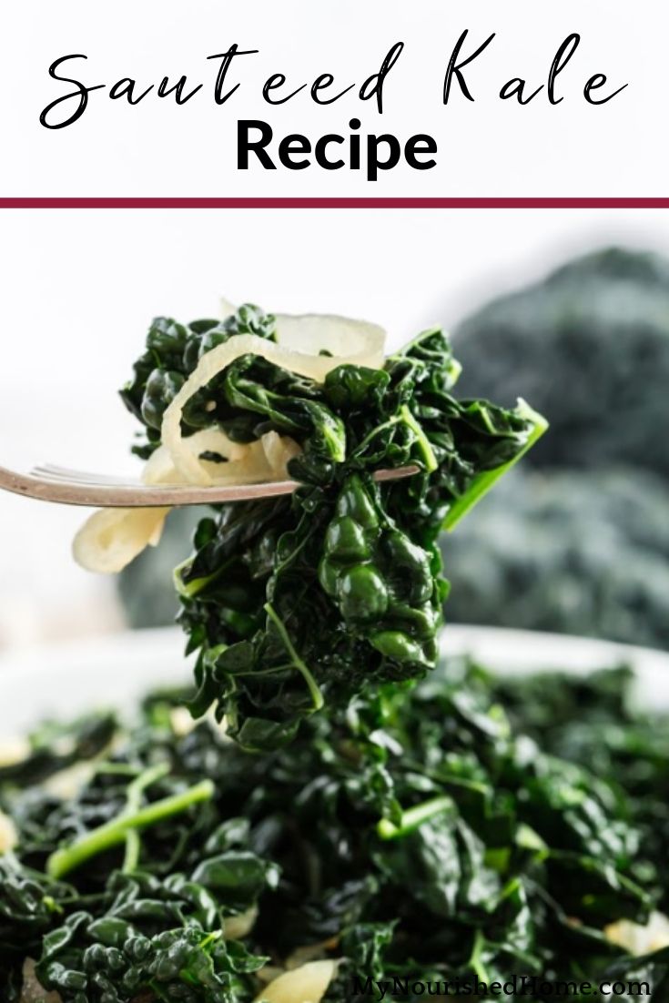 The best sauteed kale recipe I have ever had. This takes out all the traditional bite that is usually in sauteed kale and leaves just the rich flavor. 