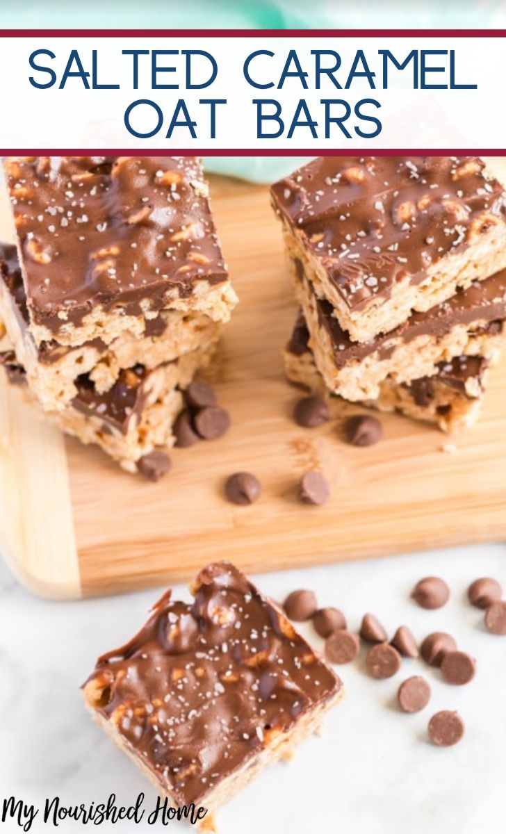 Salted Caramel Oat Bars Recipe - MyNourishedHome.com