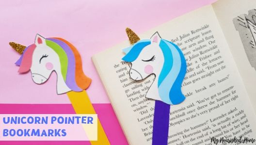 unicorn bookmarks for kids my nourished home