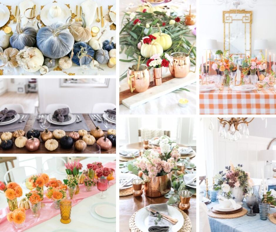 These Fall tables are stunning, easy to create, and will make your home look like a magazine catalog. So get ready to celebrate your holiday dinner around these beautiful centerpieces.