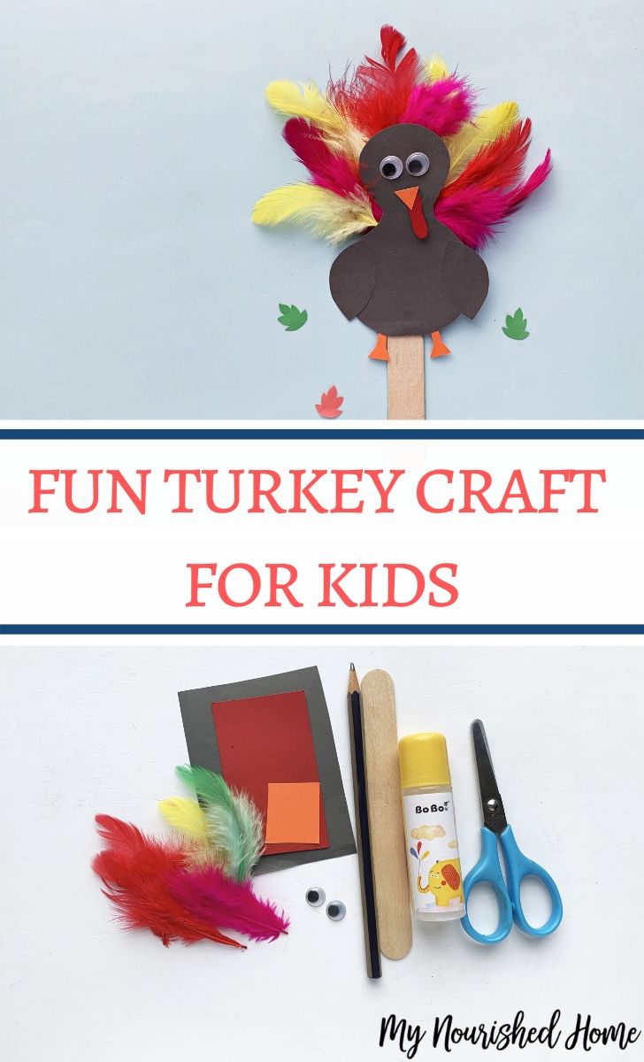 Fun turkey craft for kids