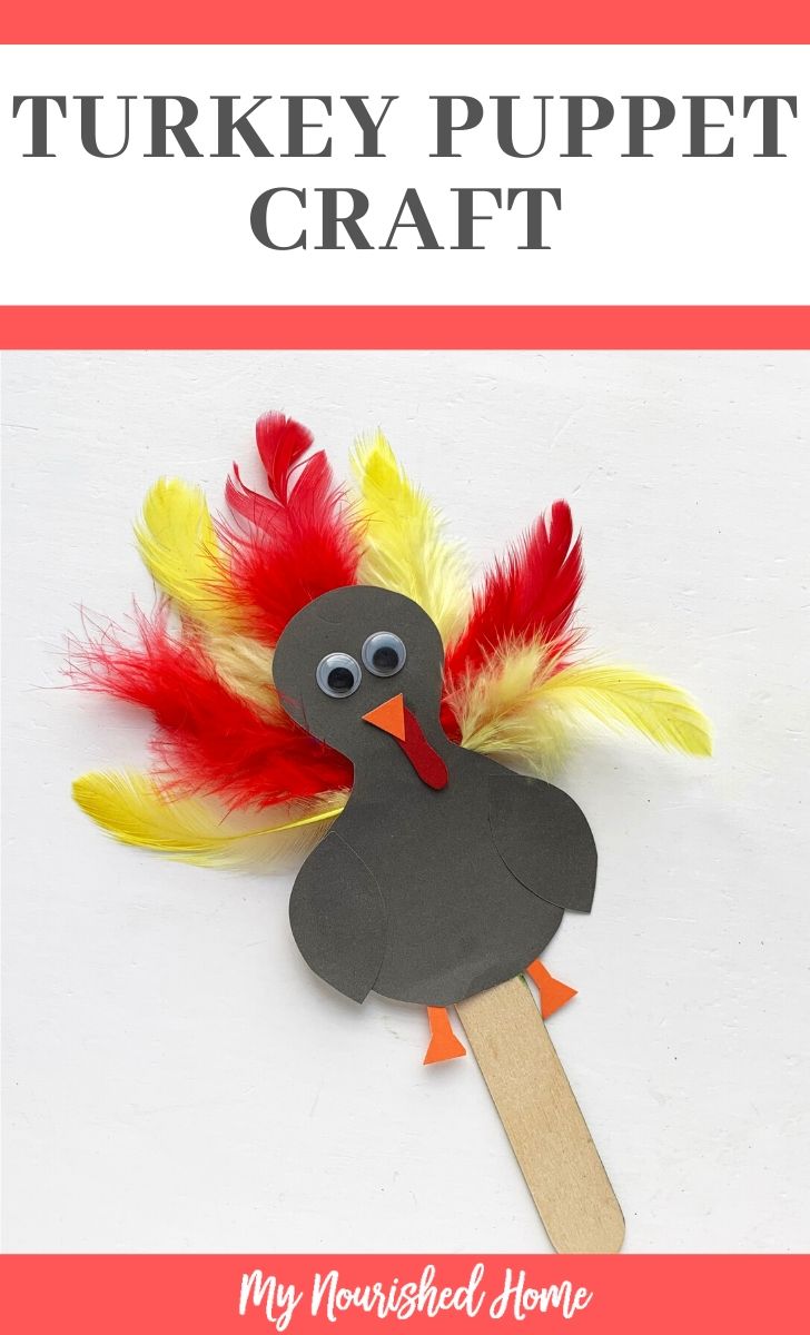 Paper turkey craft for kids