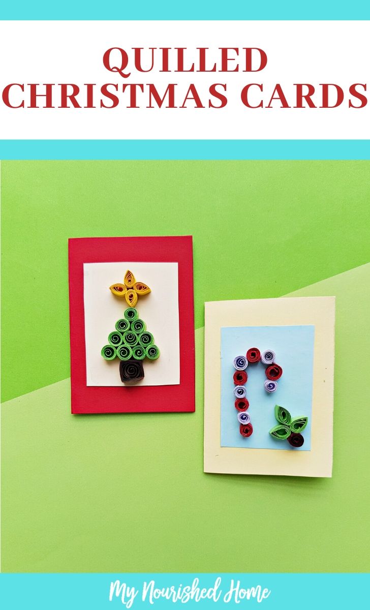 Make Christmas Cards with basic quilling