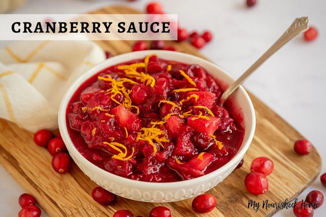 Make your own cranberry sauce this year!