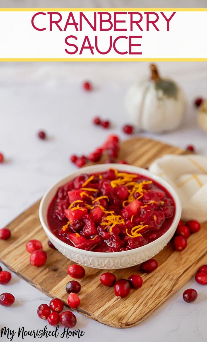 Homemade cranberry sauce