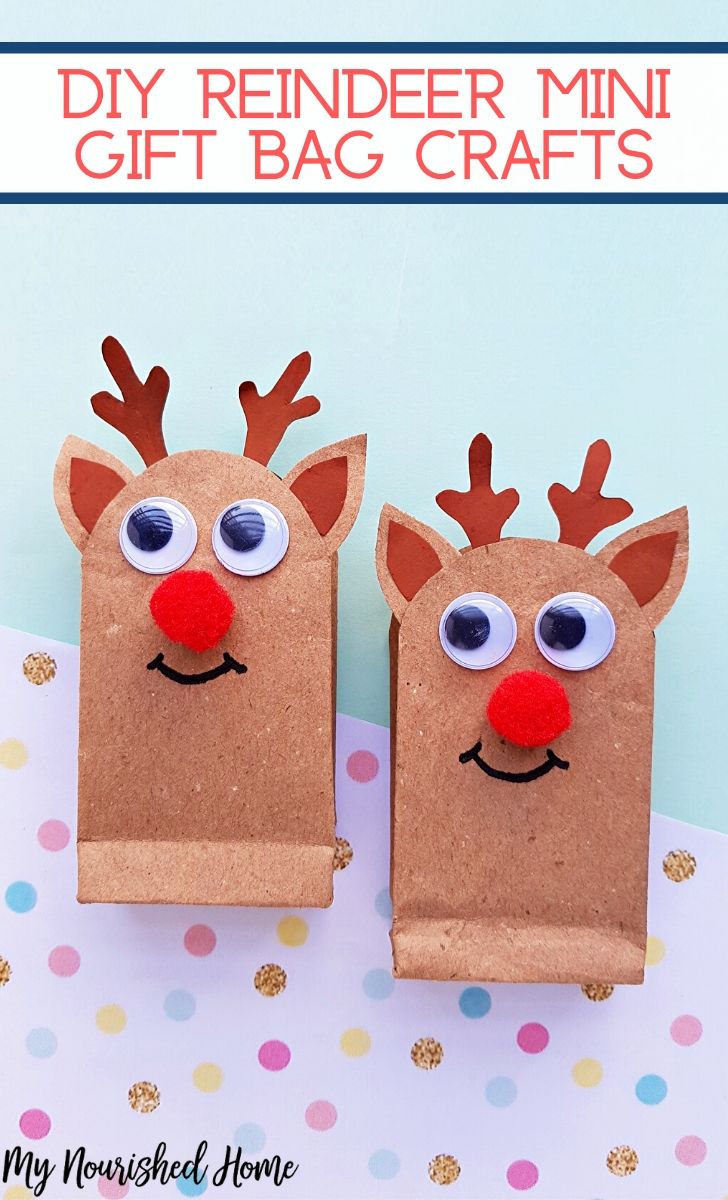 Rudolph Paper Bag Puppet Craft - Big Family Blessings