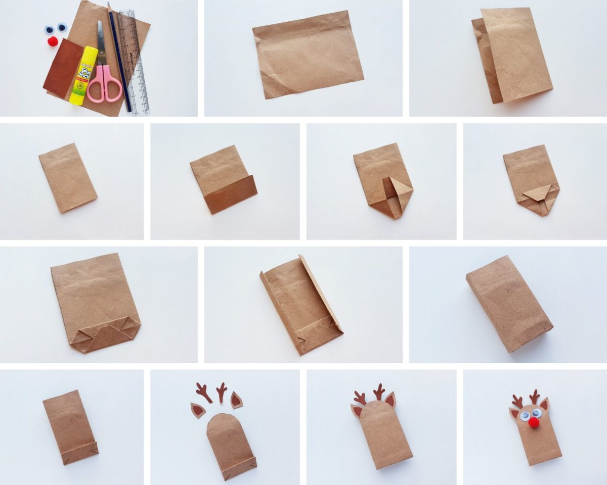 Reindeer Gift Bag photo tutorial