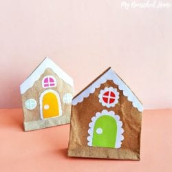 Gingerbread House Gift Bag Craft