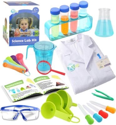 Kids science experiment kit and Lab coat