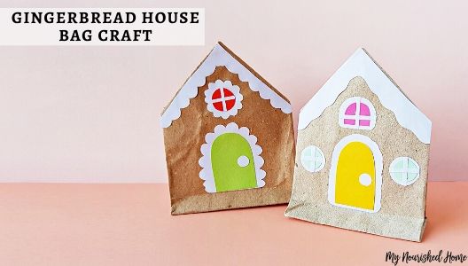 Gingerbread house papercraft for kids