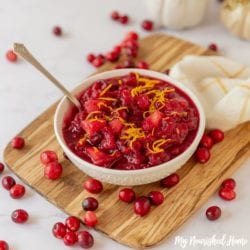 homemade cranberry sauce