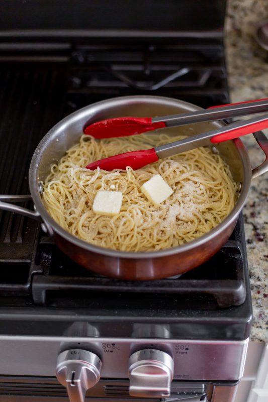 Garlick Parmesan Spaghetti
