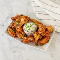 Frozen Chicken Wings in the Air Fryer Recipe