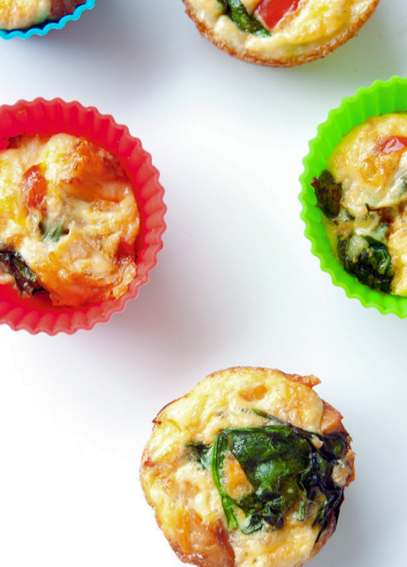 quiche muffins in serving cups