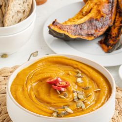 roasted pumpkin soup with pumpkin