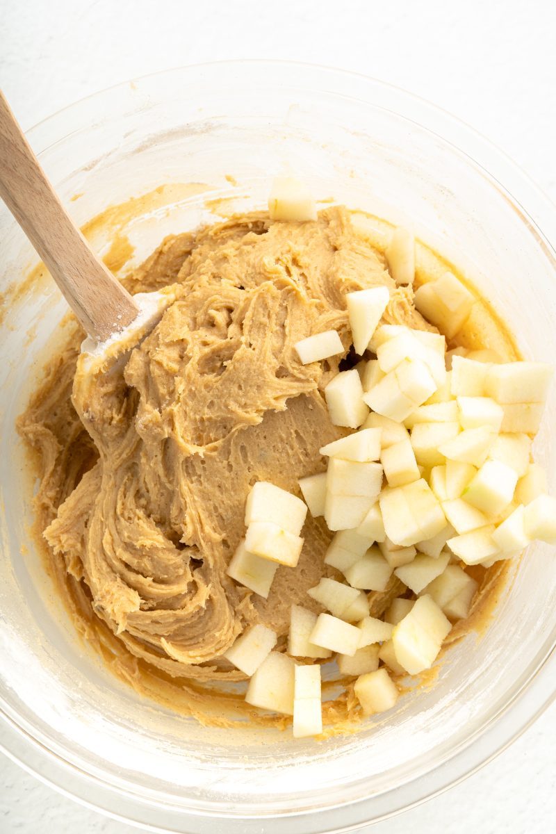 Mixing Apple Pie Cookies 