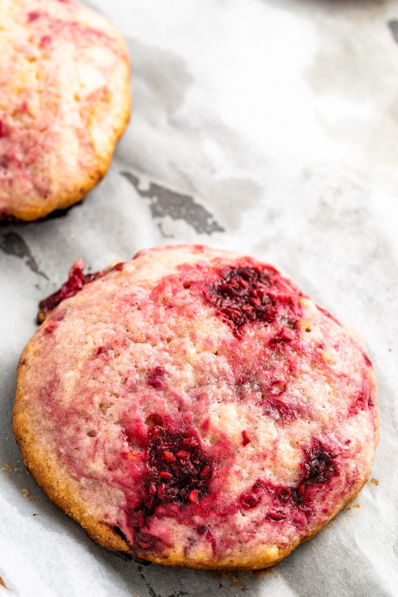 Close up of a Raspberry Cookie
