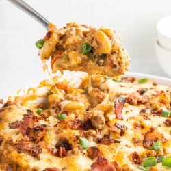 Cheesy Hamburger Casserole dinner