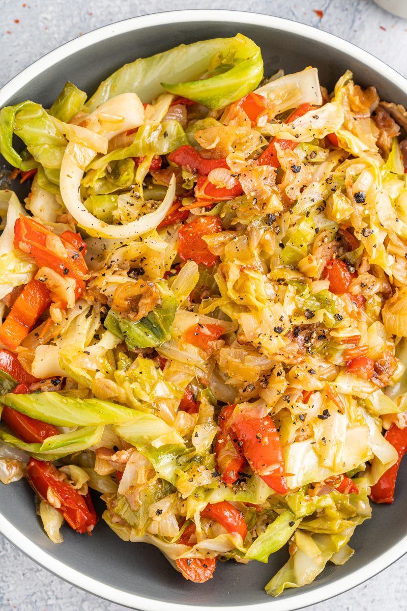 Fried Cabbage and Bacon