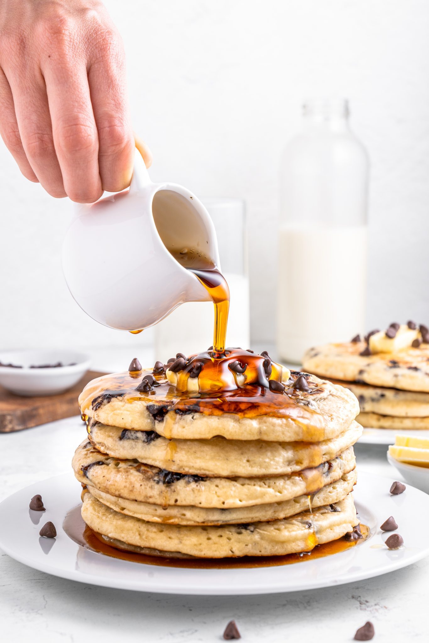 Chocolate Chip Pancakes My Nourished Home Recipes