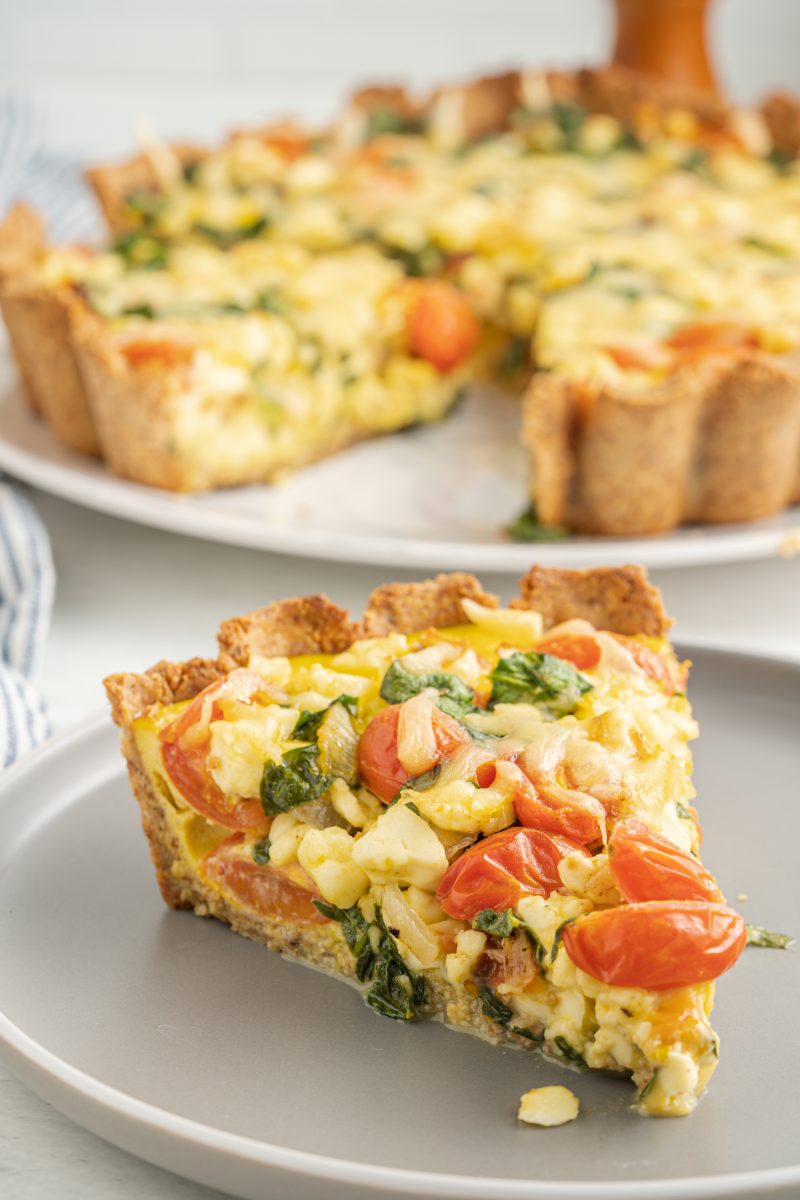 Easy Gluten-Free Spinach & Feta Quiche