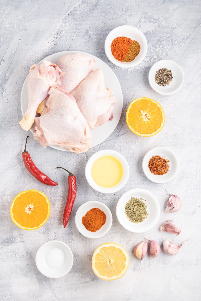 Grilled Peri Peri Chicken ingredients 