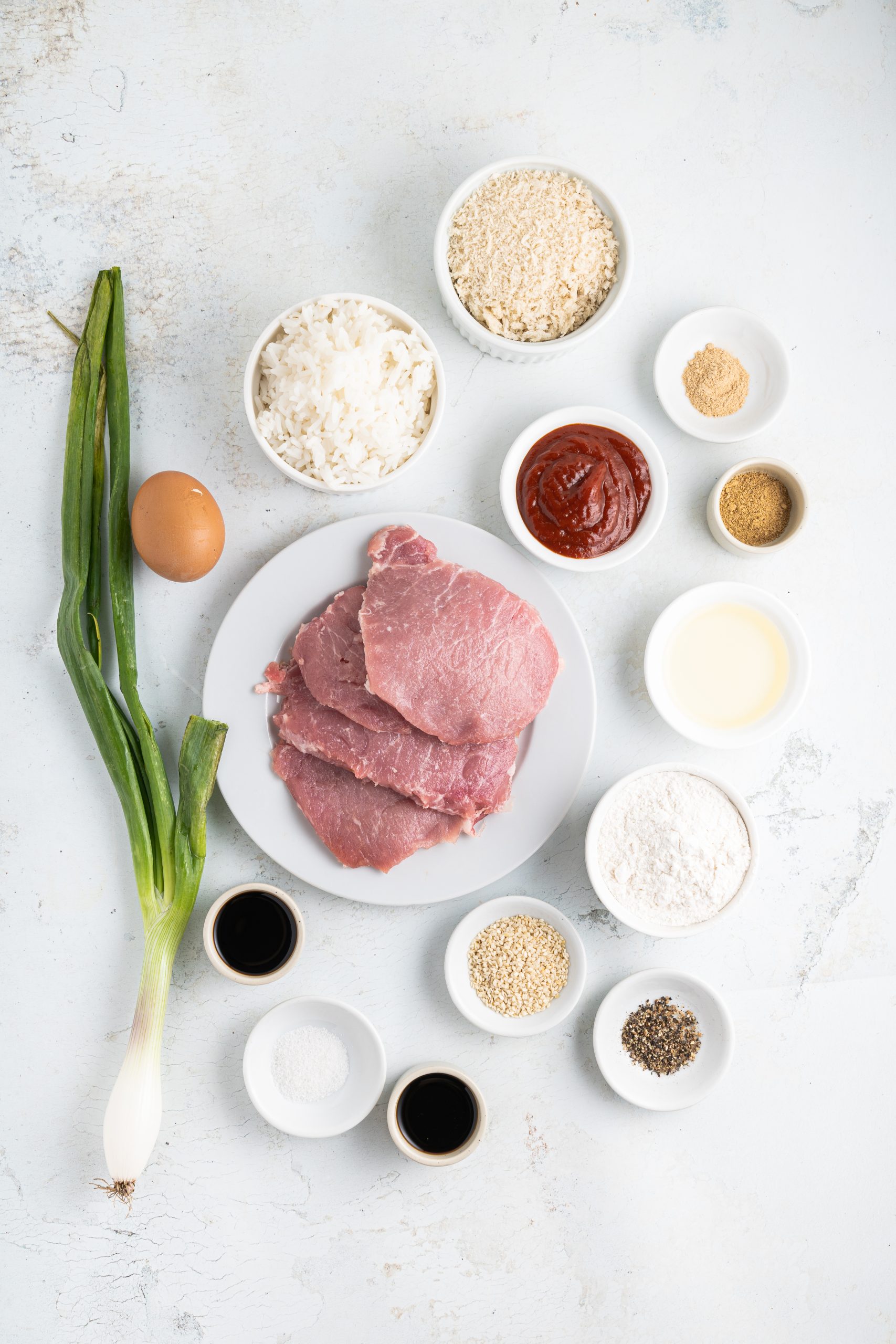 Ingredients to Pork Katsu
