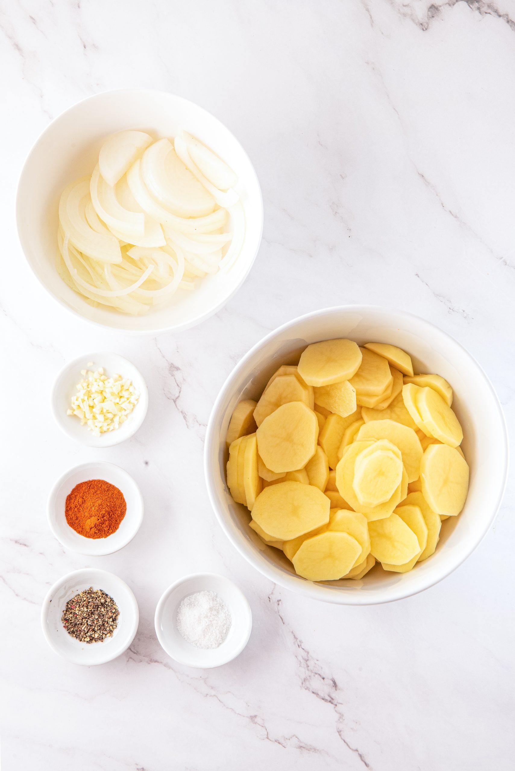 Ingredients to Smothered Potatoes

