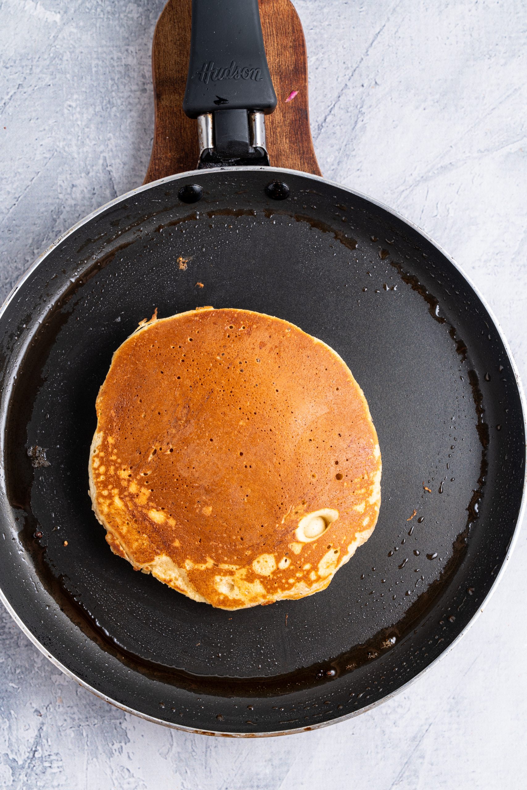 Frying Protein Powder Pancakes