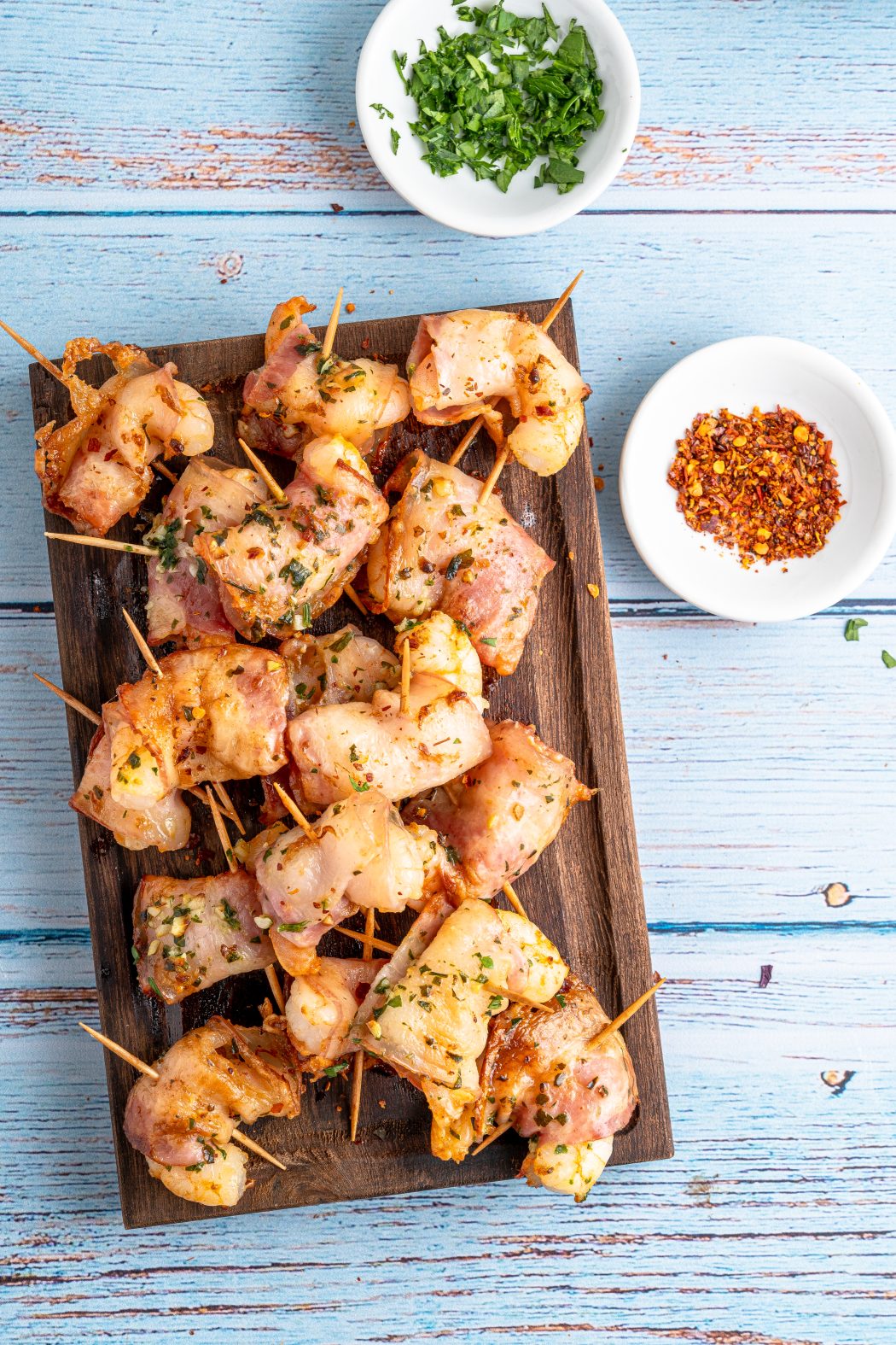 air fryer bacon wrapped shrimp