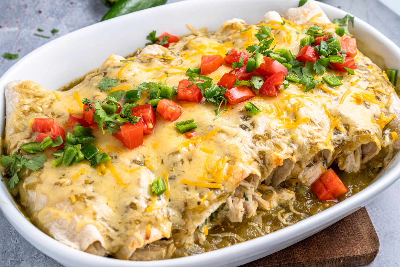 Chicken Enchiladas with Green Sauce My Nourished Home