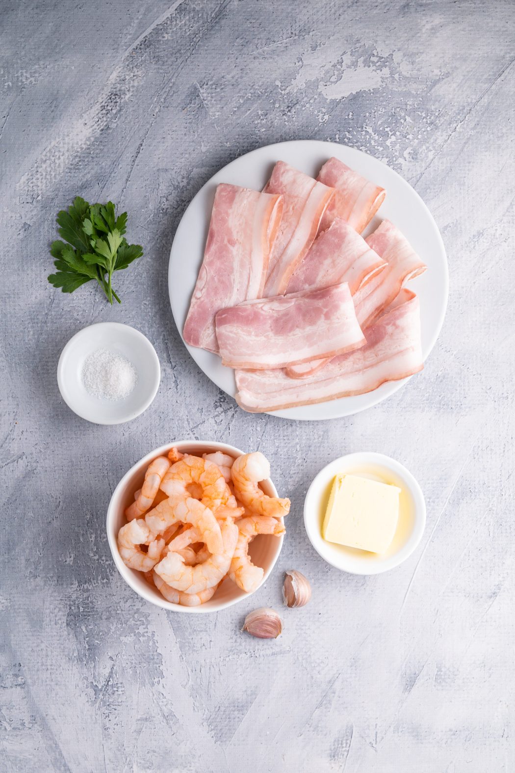 Ingredients to Bacon Wrapped Shrimp
