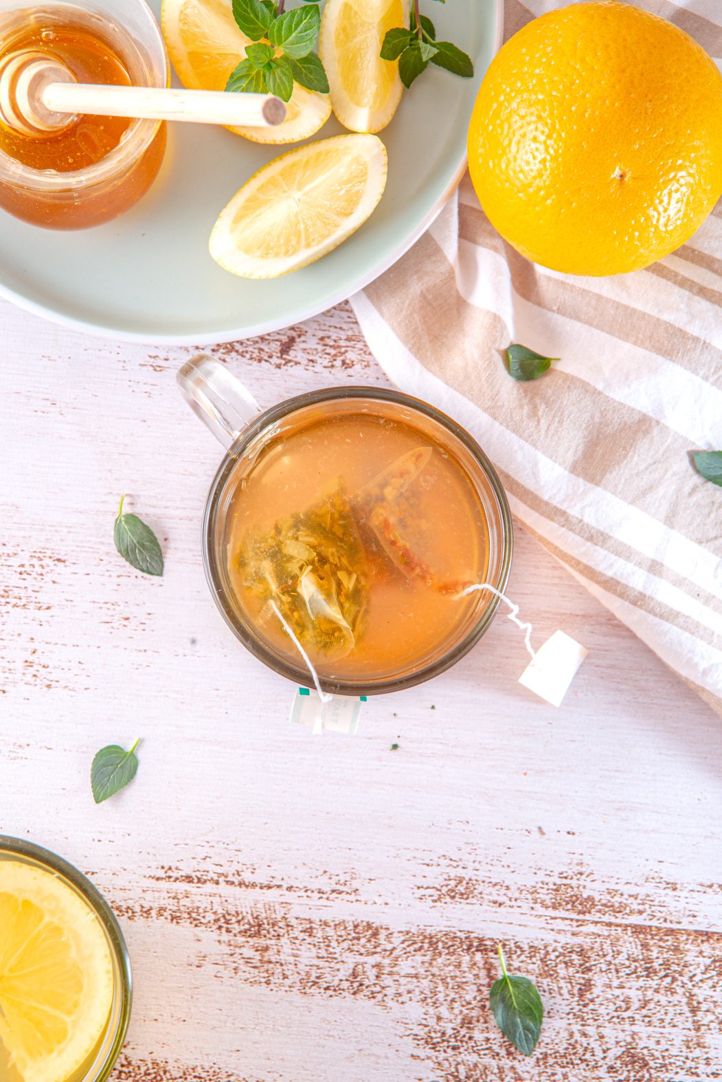 Honey Citrus Mint Tea 
