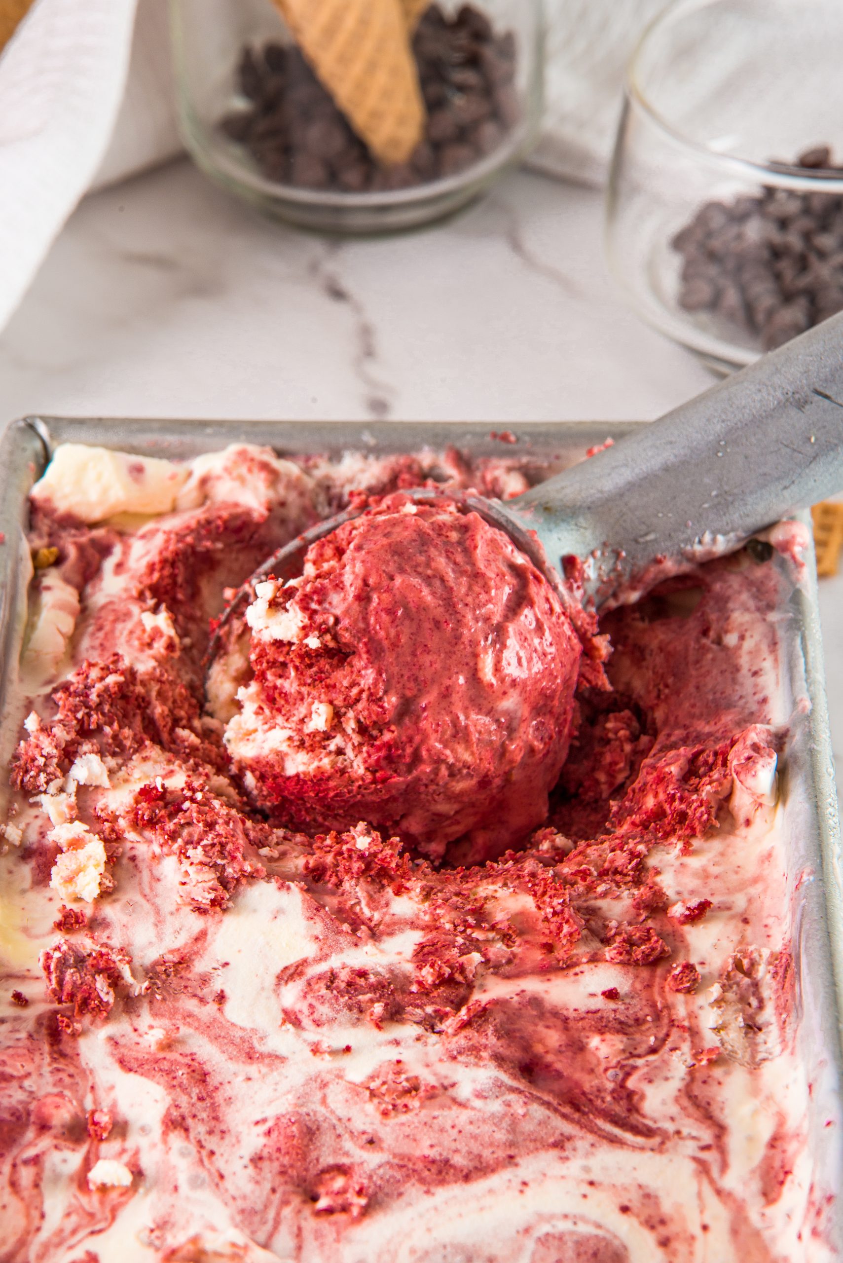 Red Velvet ice cream Scoop