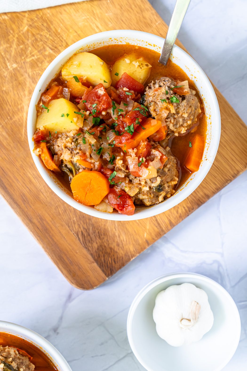 Albondigas Soup in a bowl