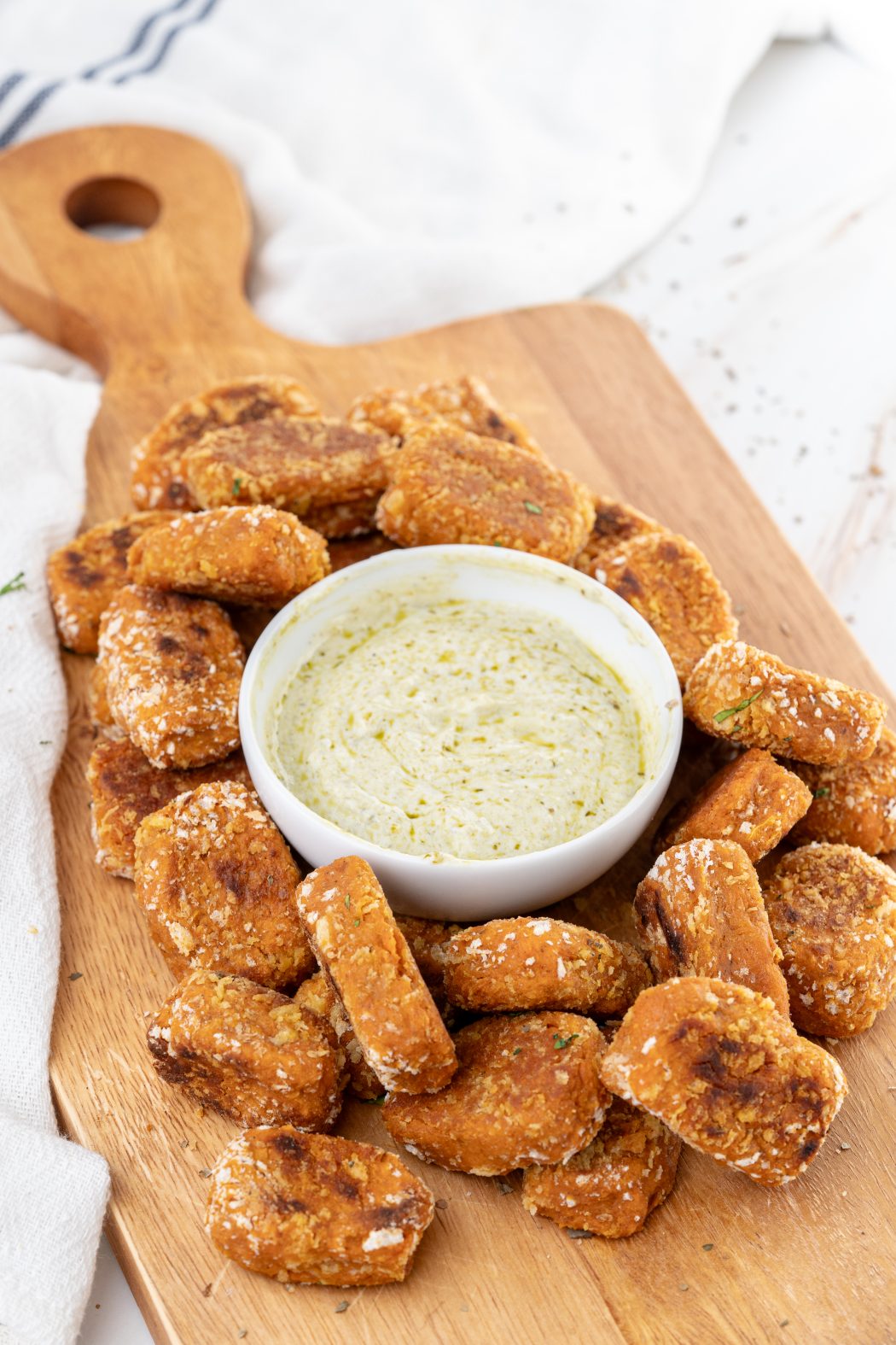 Sweet Potatoes Tater Tots on a plater