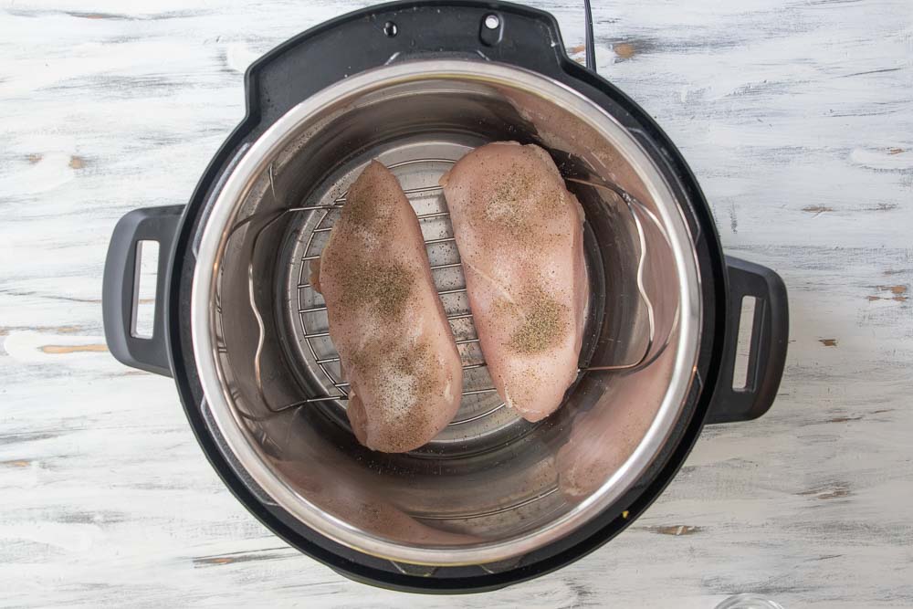 raw chicken in an instant pot