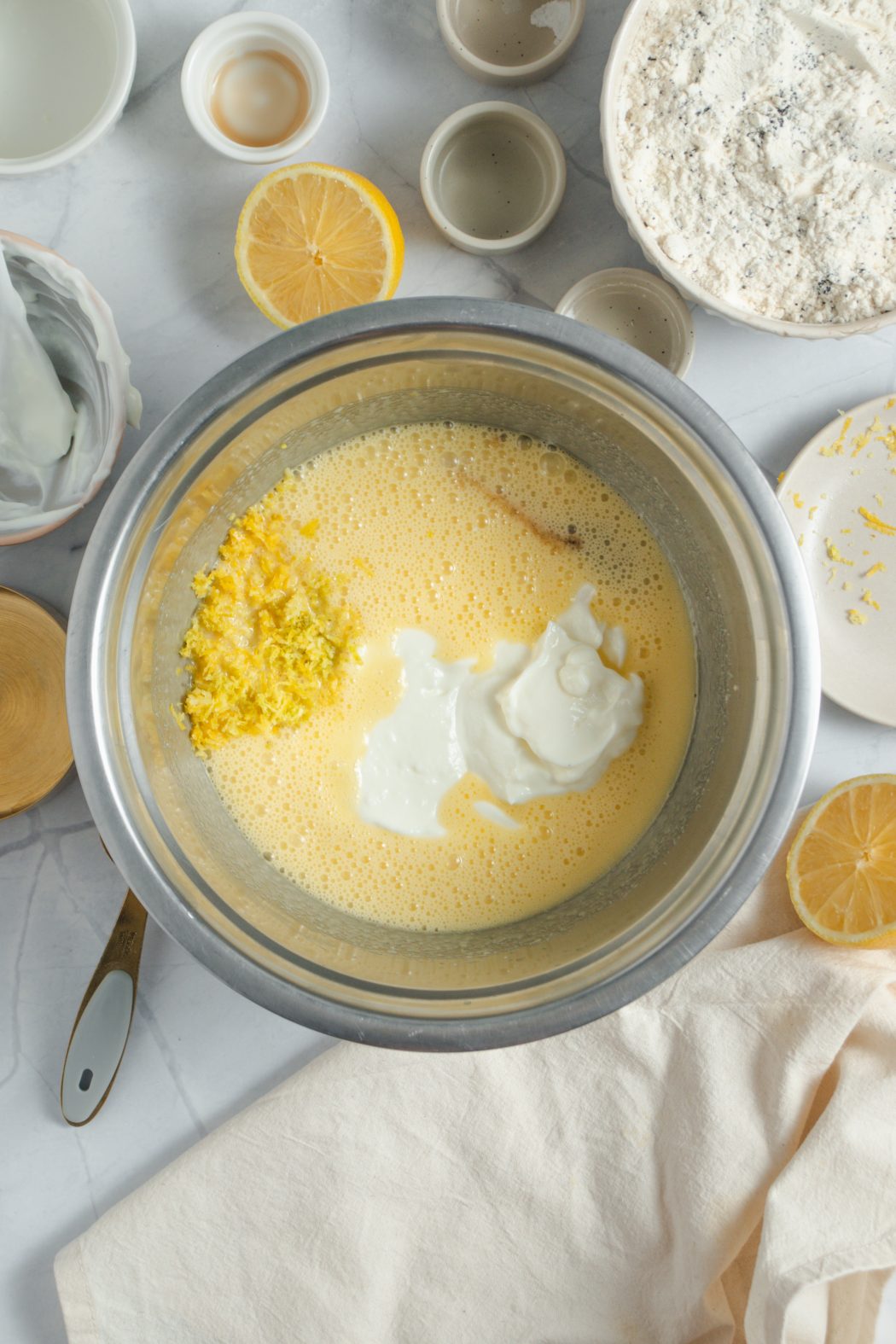 baking lemon poppy seed muffins