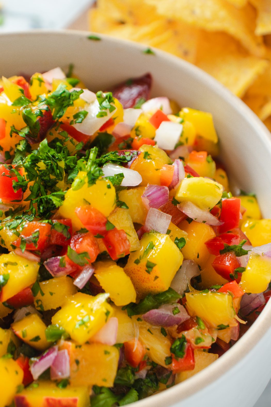 peach and mango salsa