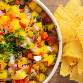 peach and mango salsa