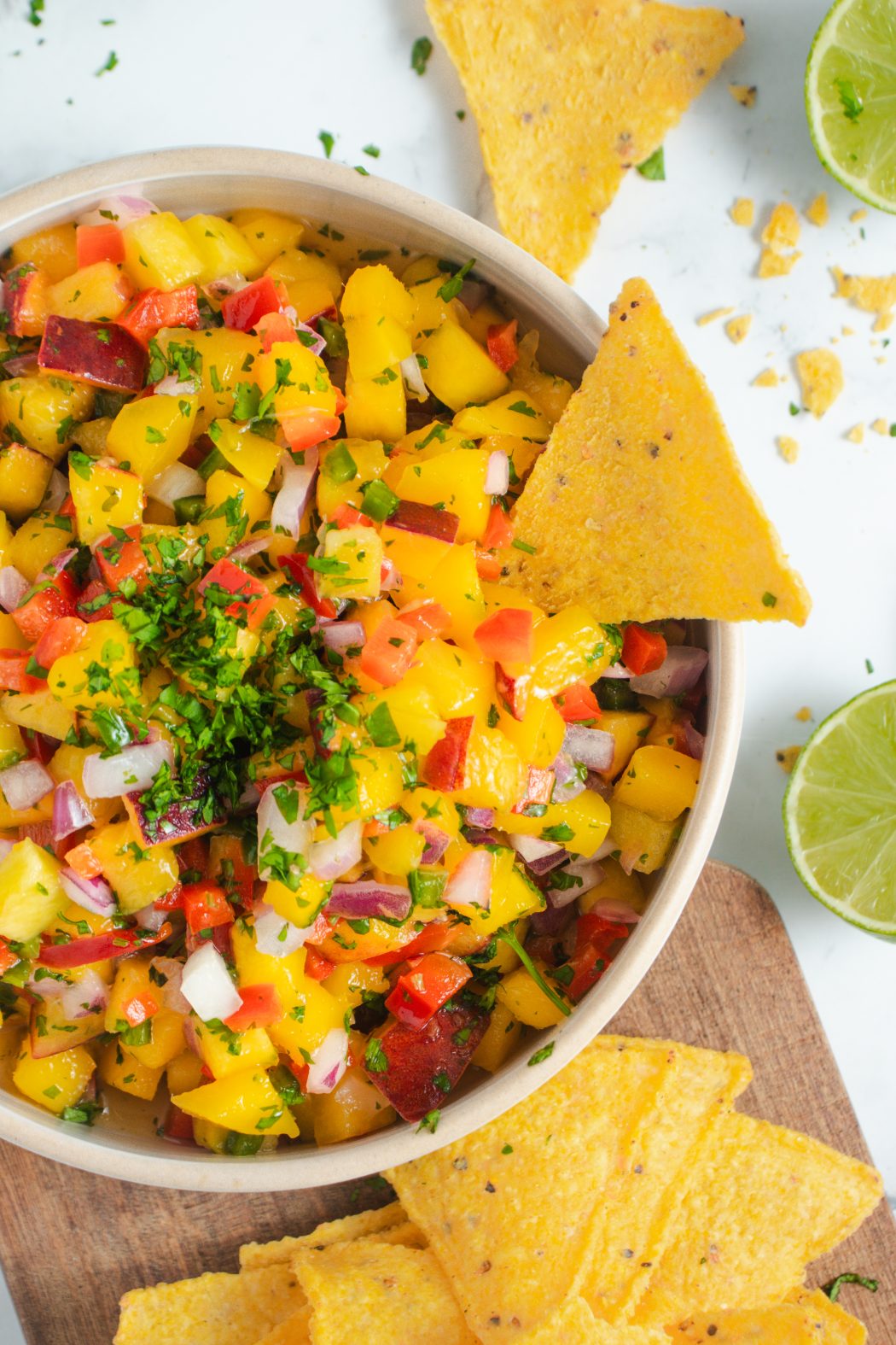 peach mango salsa