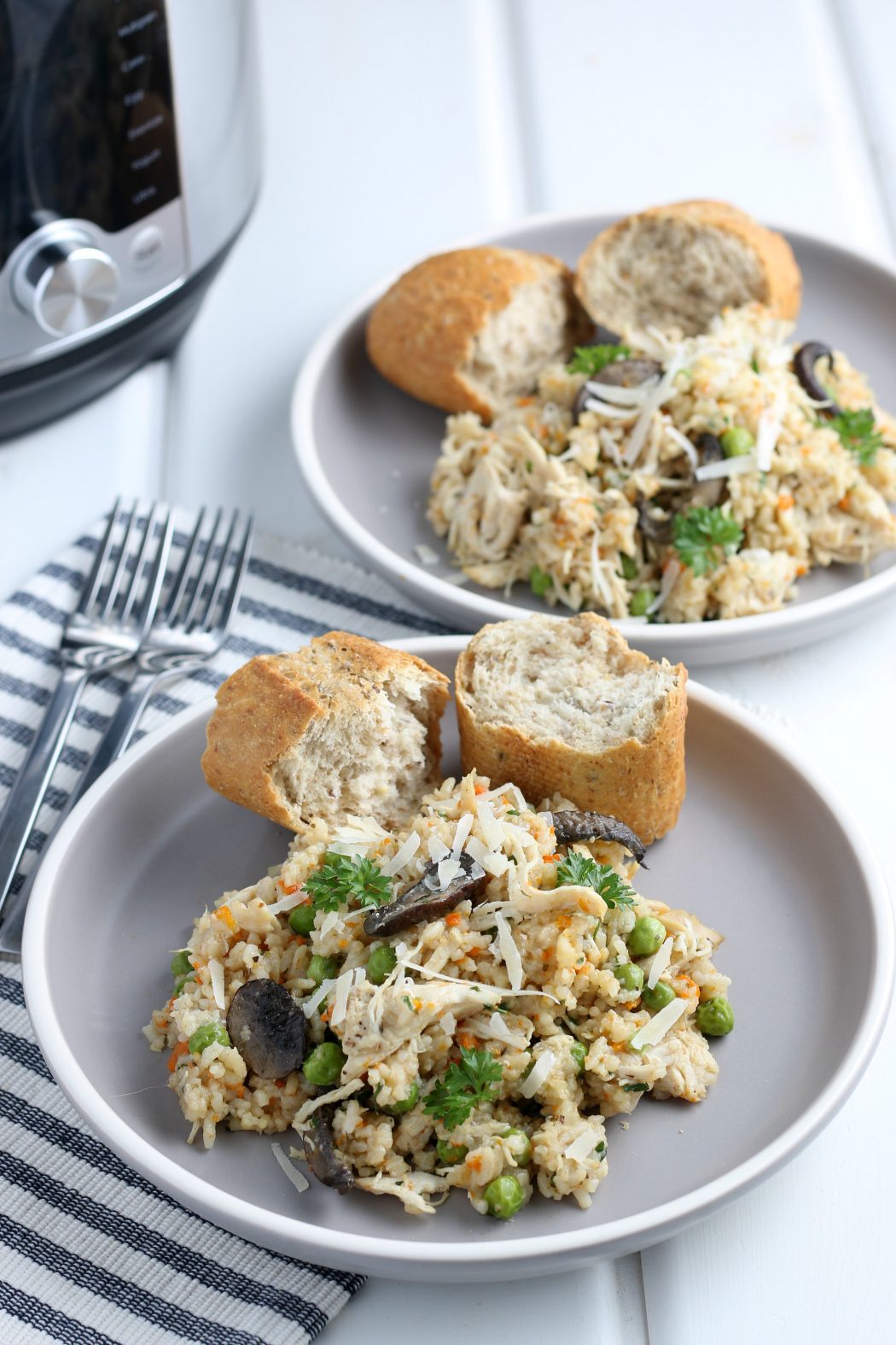 Instant pot chicken and rice meal