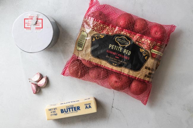 Ingredients for Instant Pot baby potatoes