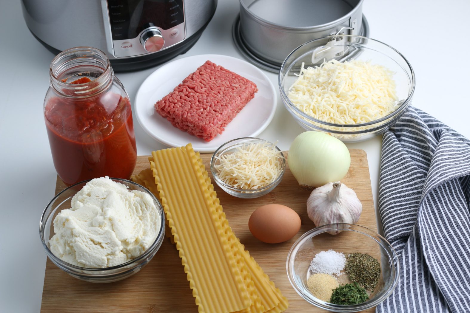 instant pot lasagna ingredients