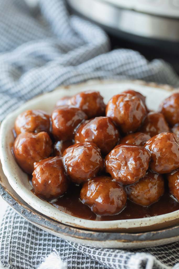instant pot grape jelly meatballs i