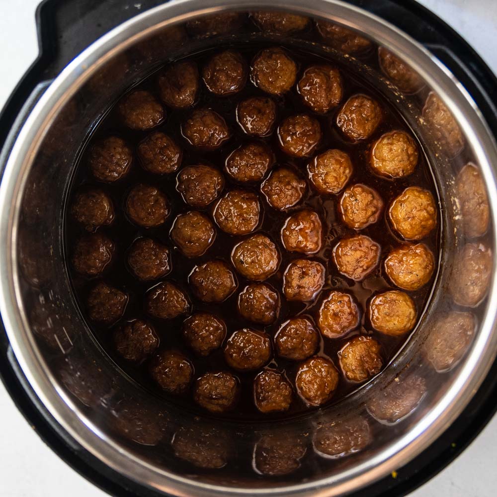 grape jelly meatballs in an instant pot