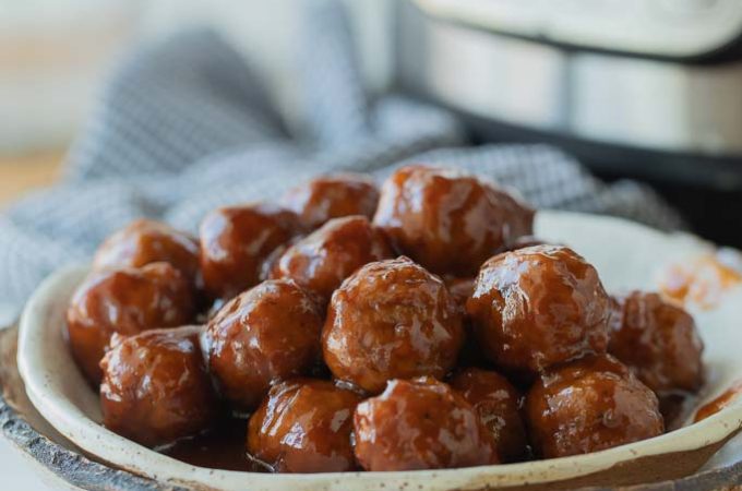 instant pot grape jelly meatballs